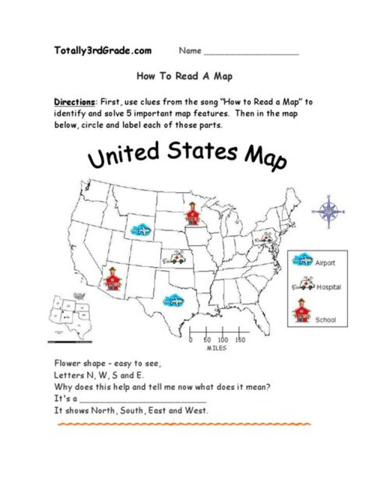 How to Read a Map Worksheet PDF: Step-by-Step Guide