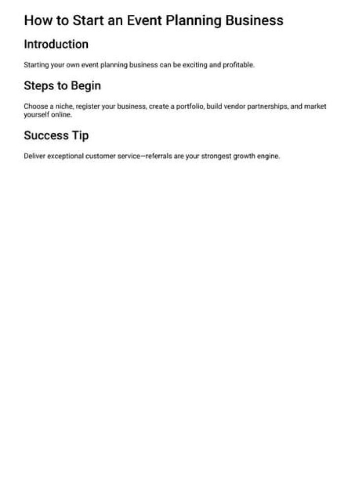 How to Start an Event Planning Business: A Complete PDF Guide