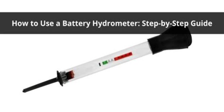 How to Use Hydrometer for Battery Testing: Step-by-Step PDF Guide