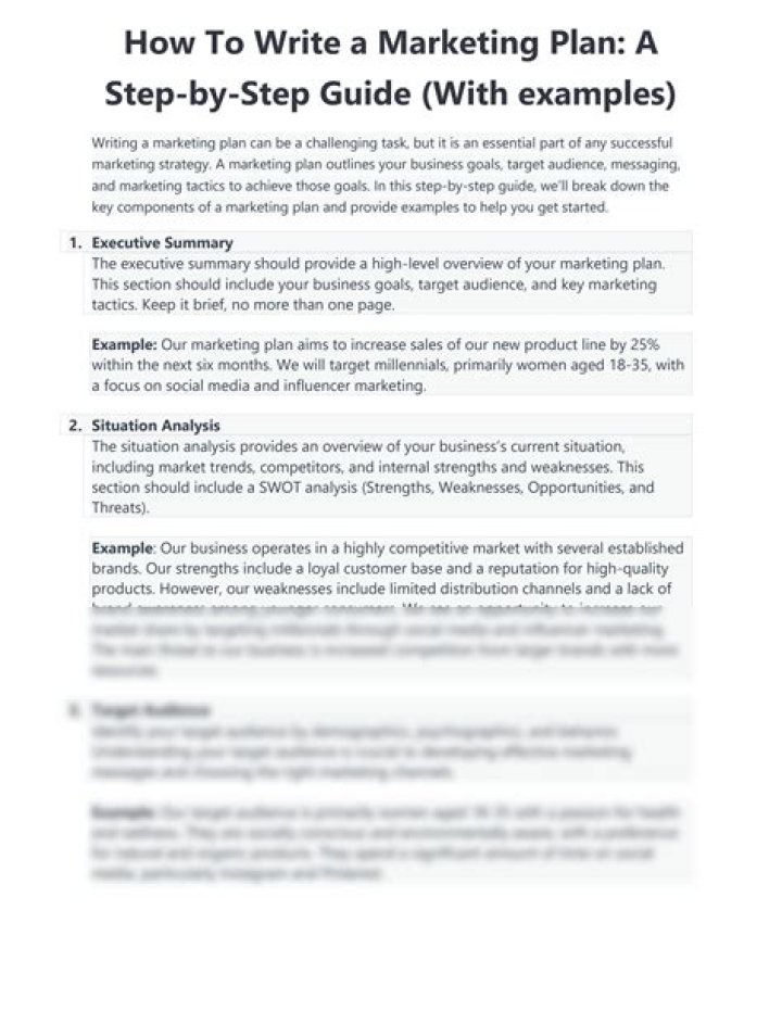 How to Write a Marketing Plan PDF: Step-by-Step Guide