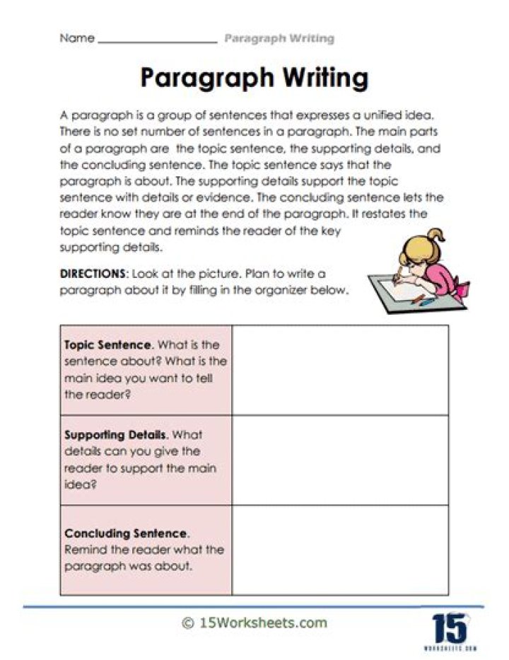 How to Write a Paragraph Worksheets PDF – Download Free Printables