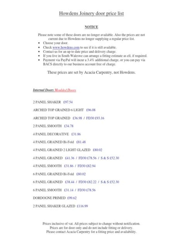 HowDens 2019 Price List PDF – Download 2019 Pricing Guide Now