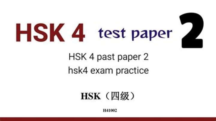 HSK 4 Official Question Paper PDF – Download Now
