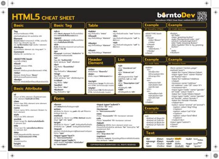 HTML 5 Cheat Sheet PDF: Quick Reference for Developers