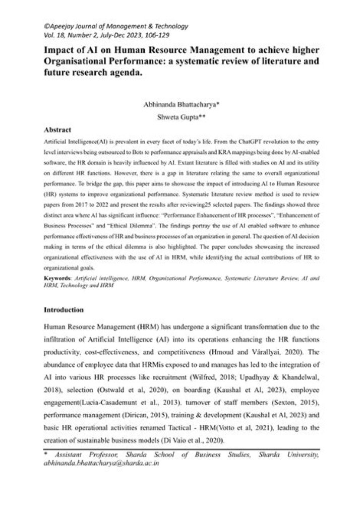 Human Resource Management Research PDF: Key Insights & Trends