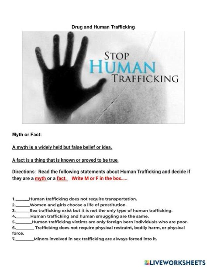 Human Trafficking Worksheets PDF: Free Educational Resources
