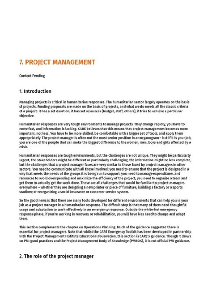 Effective Humanitarian Project Management: Essential PDF Guide
