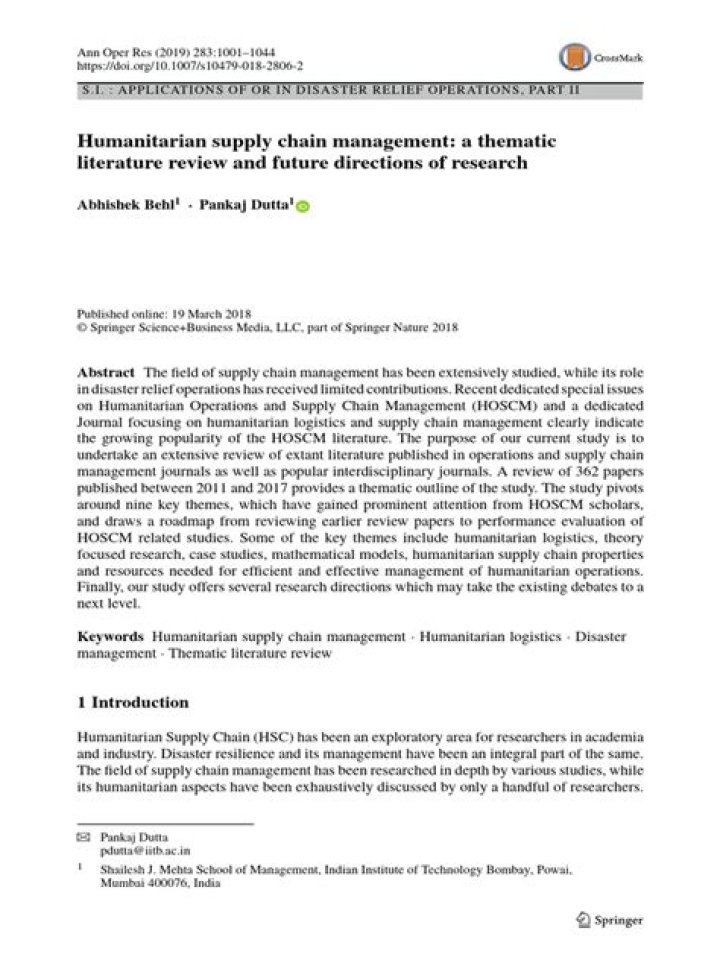 Humanitarian Supply Chain Management: Essential PDF Guide