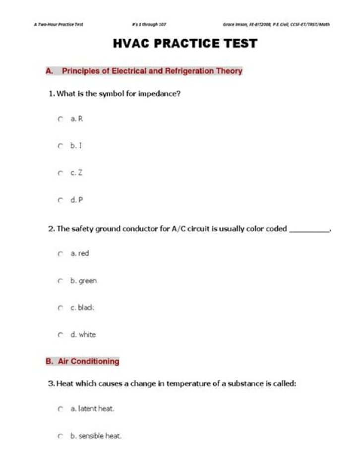 Master HVAC Practice Test PDF: Boost Your Exam Success