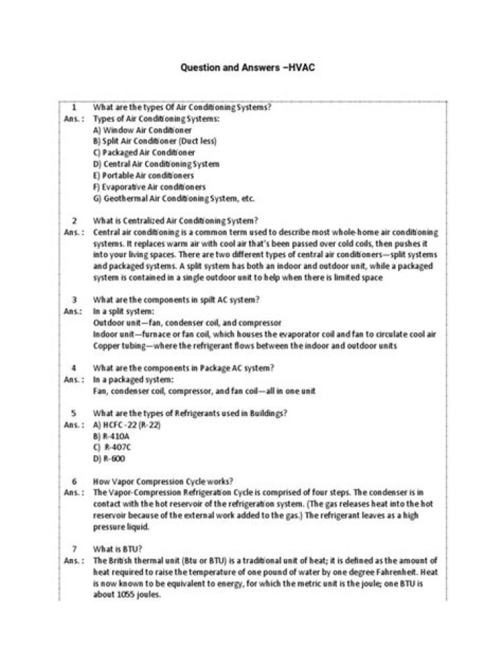 HVAC Questions & Answers PDF – Expert Guide to Common System Issues