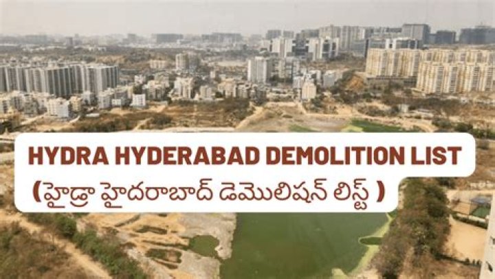 Hydra Hyderabad Demolition List PDF 2024: Official Official Records