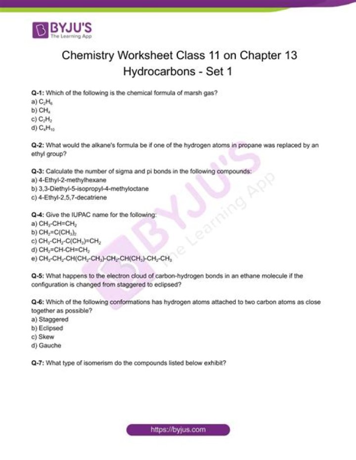 Hydrocarbons Questions and Answers PDF: Expert Guide