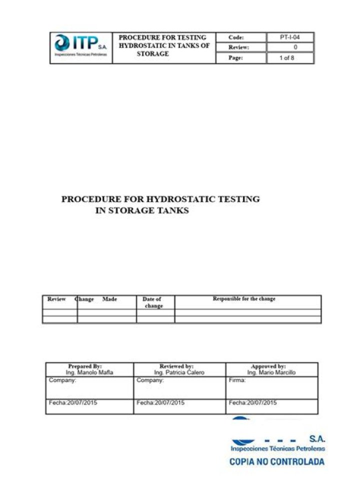 Hydrostatic Testing PDF: Essential Guide & Compliance Requirements