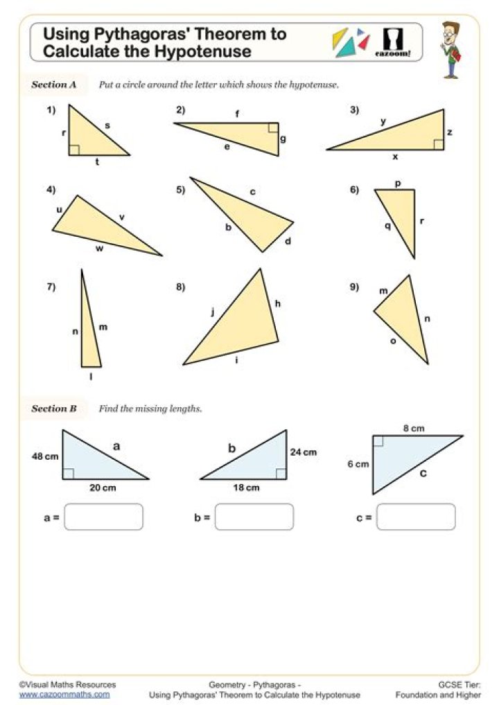 Hypotenuse Leg Worksheet PDF – Free Printable Geometry Practice