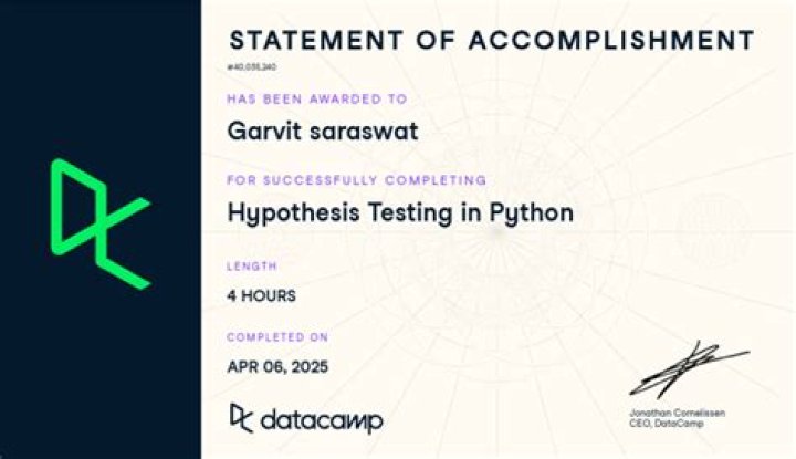 Hypothesis Testing in Python: PDF Guide with Step-by-Step Examples