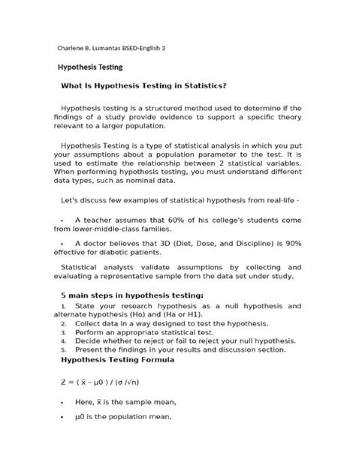 Master Hypothesis Testing in Statistics: Essential PDF Guide