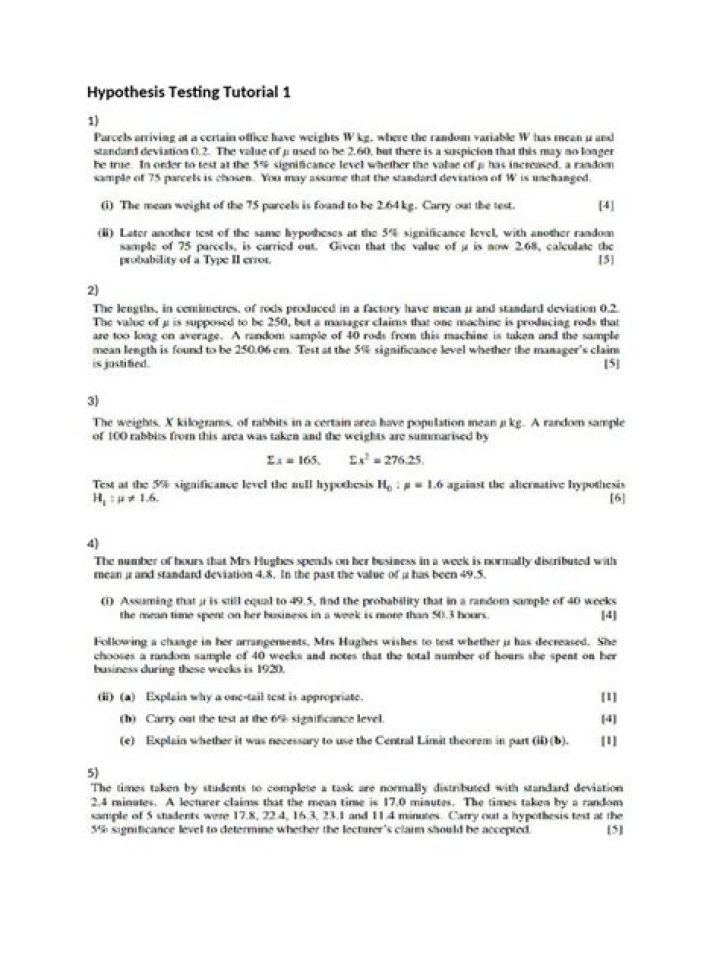 Hypothesis Testing Tutorial PDF: Master Statistical Hypothesis Testing