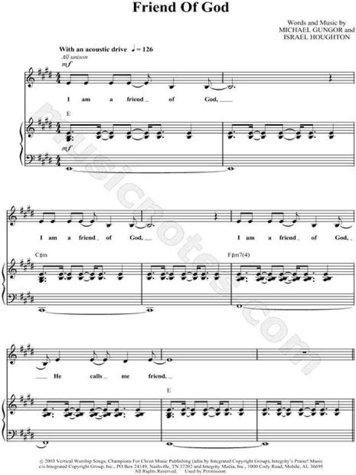 I Am a Friend of God Sheet Music PDF – Free Download