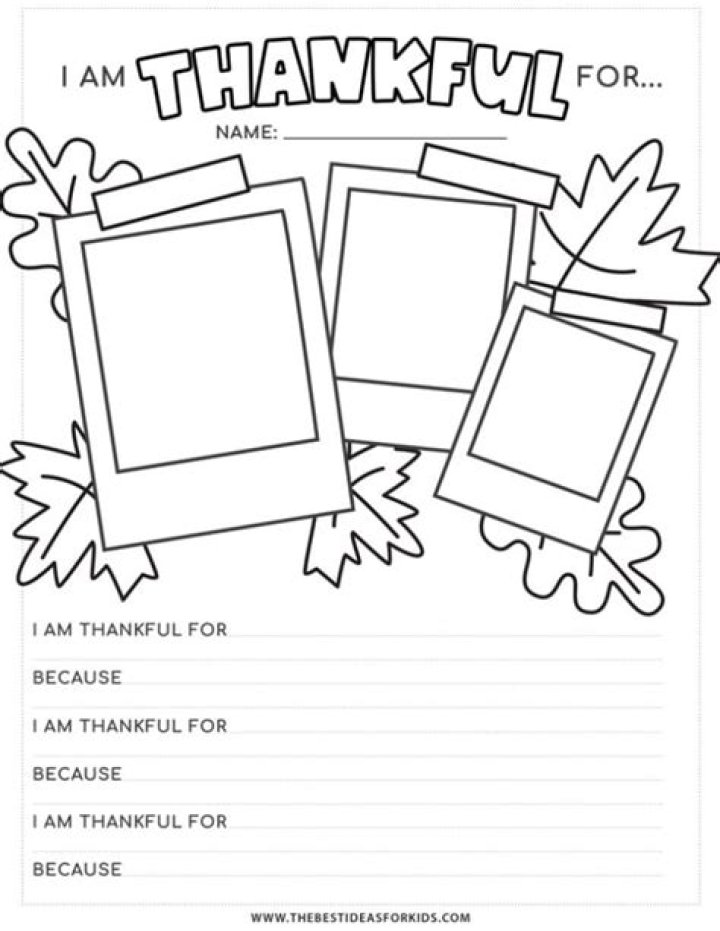 I’m Thankful for Free Worksheet PDFs – Download Now
