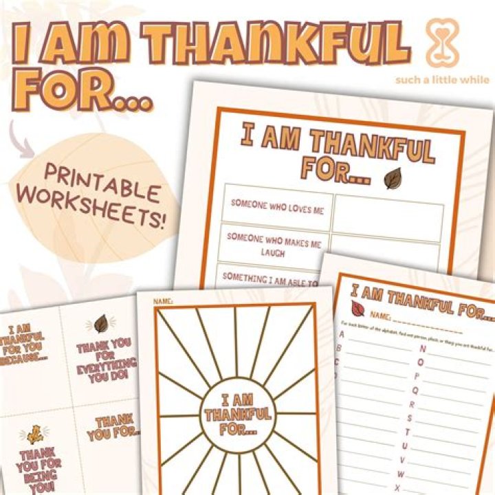 I Am Thankful for This Free Gratitude Worksheet PDF