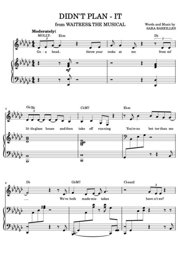 Free I Didn't Plan It Sheet Music PDF – Instant Download