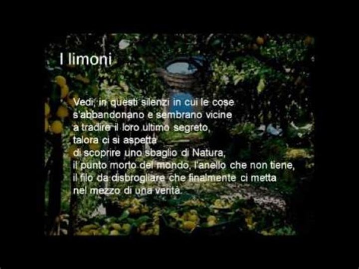 I Limoni Montale: Free PDF Text Download