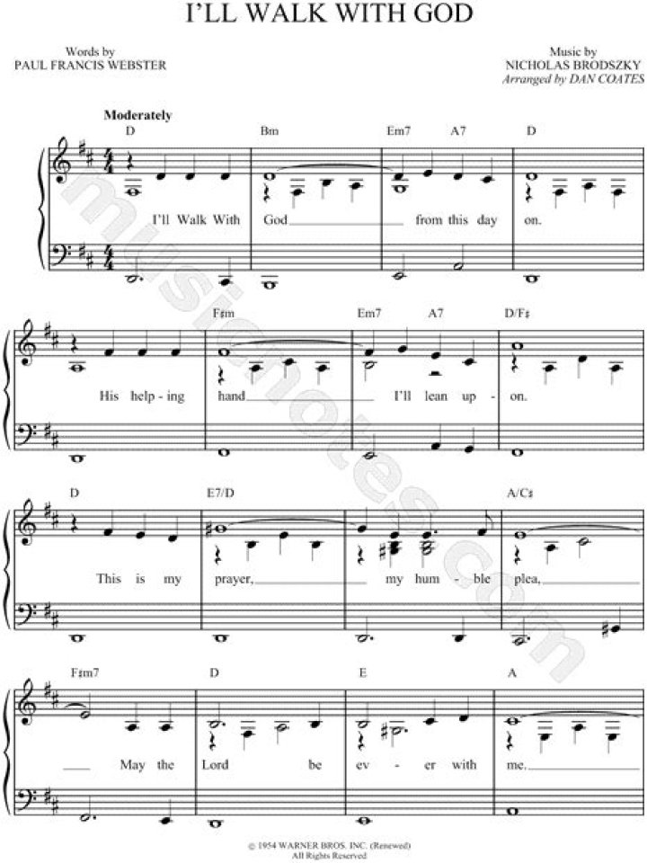 Free I'll Walk with God Sheet Music PDF – Download Now