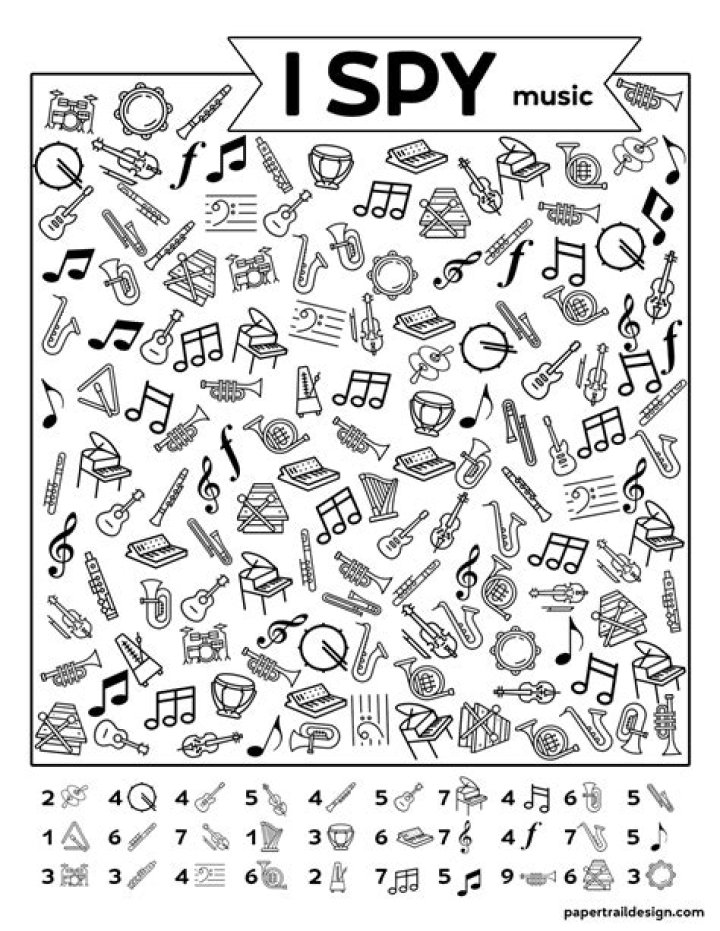 Free Printable I Spy Worksheets PDF - Instant Download
