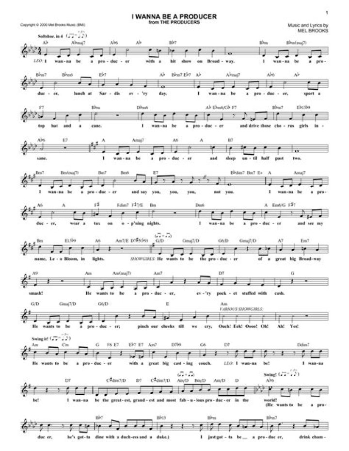 Learn to Be a Producer: Free Sheet Music PDF Download