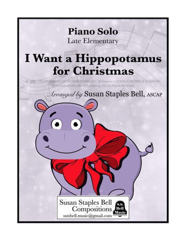 Hippo Christmas Piano Sheet Music PDF | Instant Download