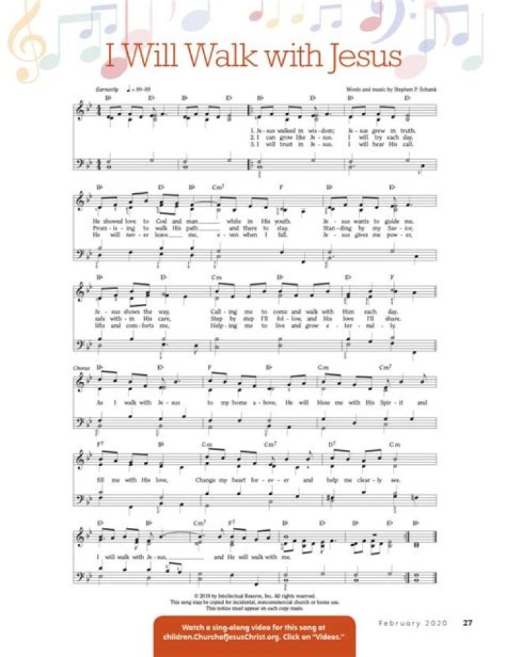 Free I Will Walk with Jesus Sheet Music PDF – Download Now