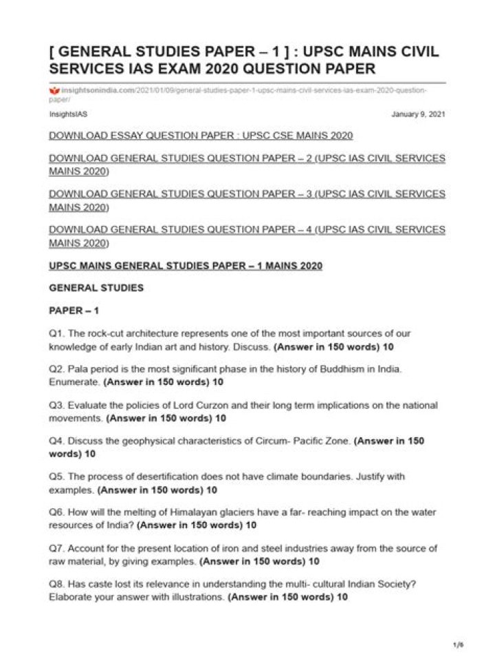 Complete IAS Questions and Answers PDF for Exam Success