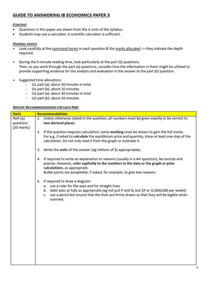 IB Economics Paper 3 Sample Answers PDF: Expert Solutions & Tips