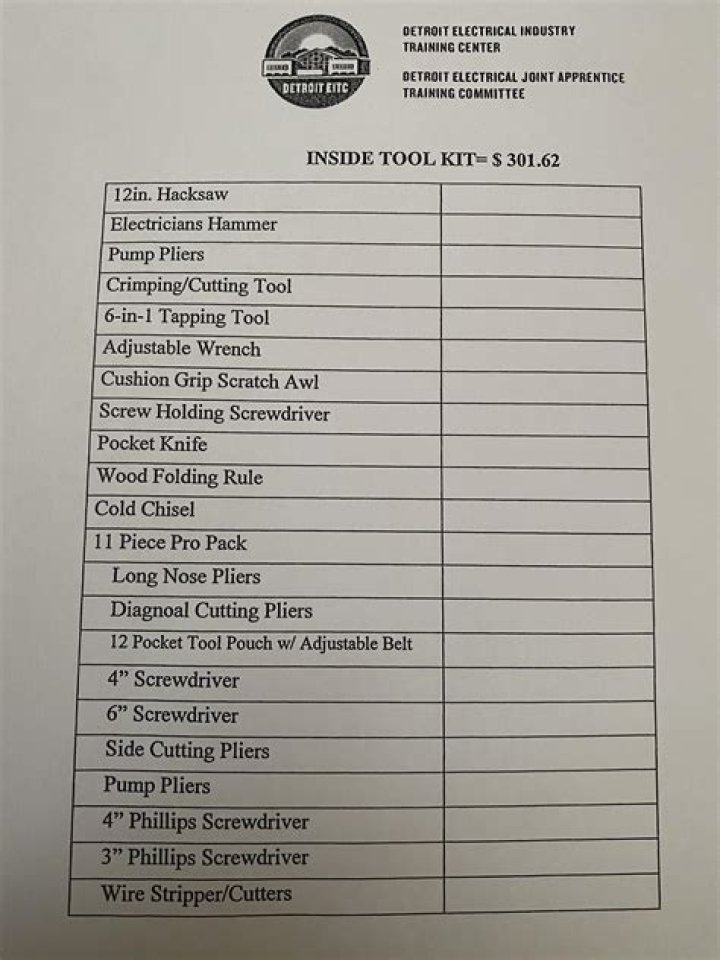 IBEW 613 Tool List PDF: Complete Guide & Download