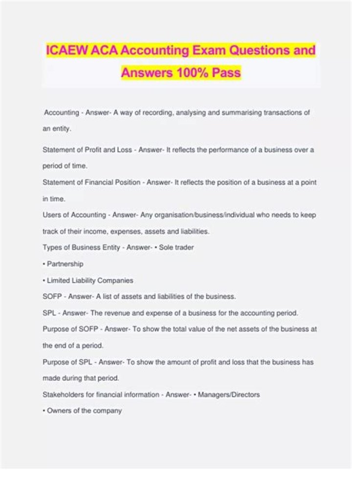 ICAEW Past Papers & Answers PDF – Full Exam Questions & Solutions