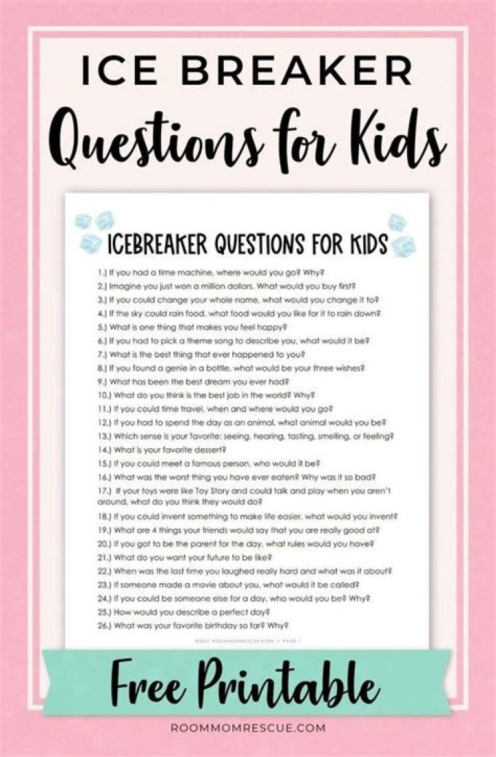 Fun Ice Breaker Questions for Kids PDF – Engage & Smile!