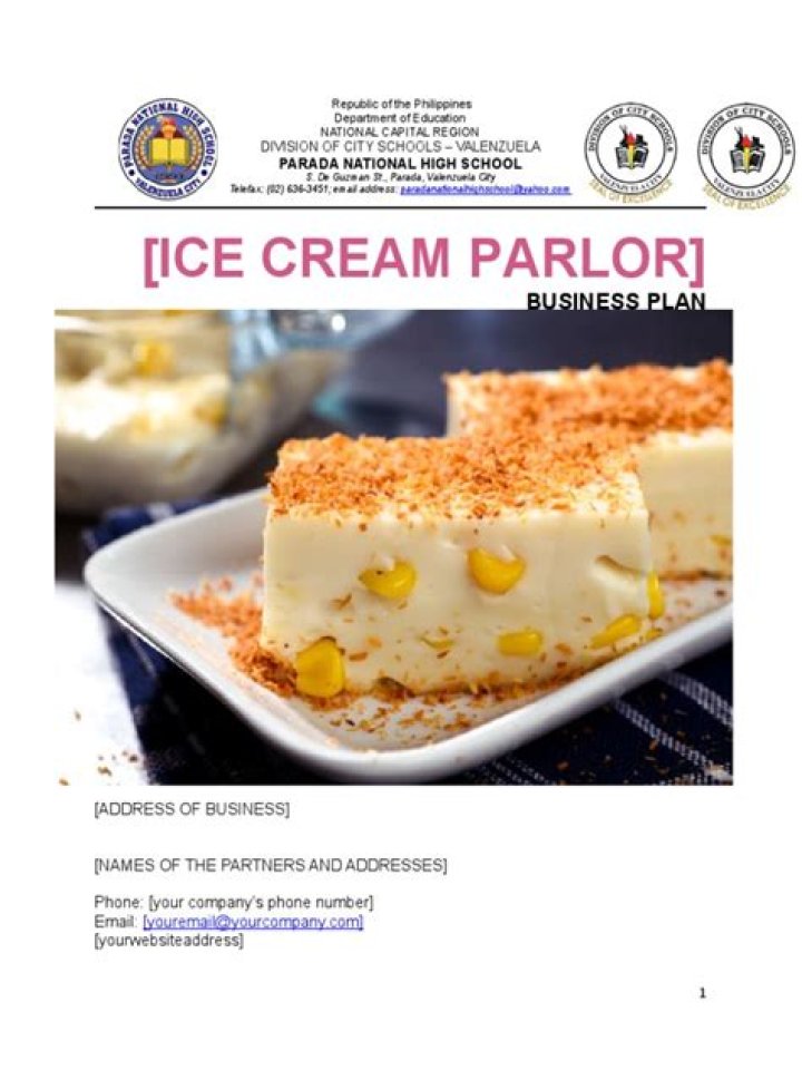 Complete Ice Cream Parlor Business Plan PDF for Launch Success