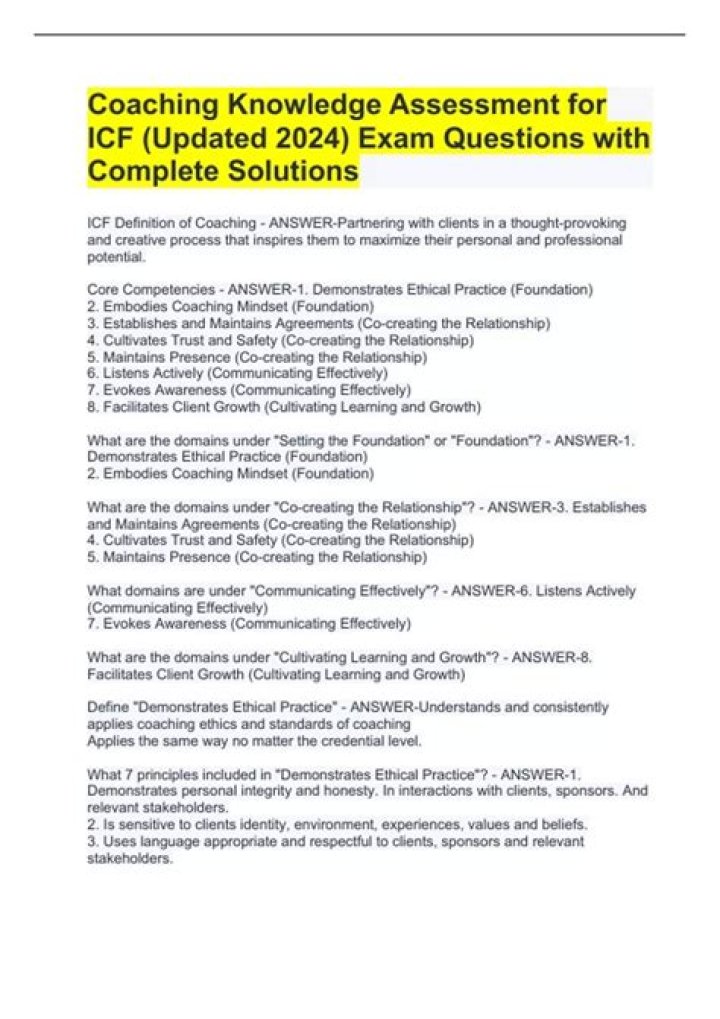 ICF Coaching Questions PDF: Essential Tools for Professional Development