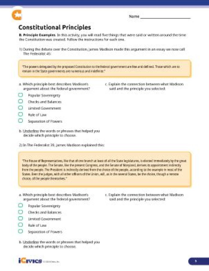 ICIVICS Constitutional Compromise Answer Key PDF – Free Download