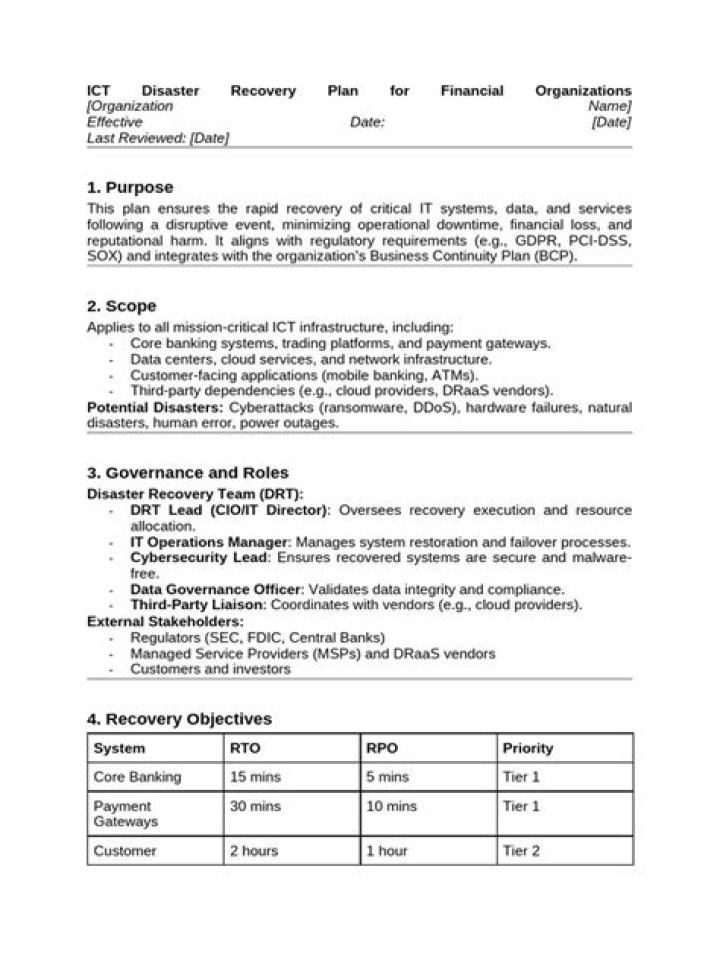 ICT Disaster Recovery Plan PDF: Essential Guide & Template