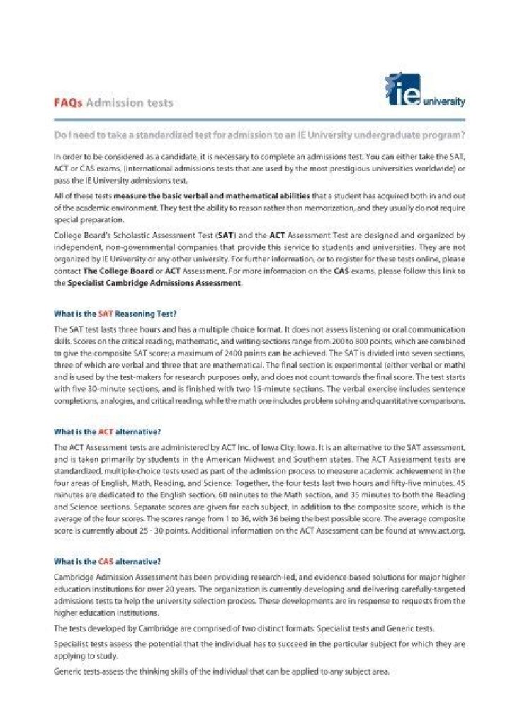 IE Admission Test Sample PDF – Free Practice Questions & Full Sample