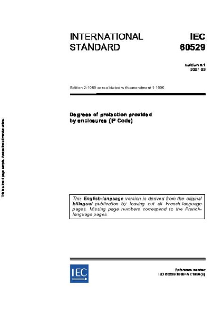 IEC 60529 Testing Procedures PDF: Complete Safety Compliance Guide