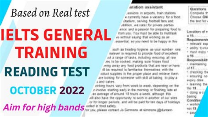 IELTS General Training Reading Test PDF with Practice Questions