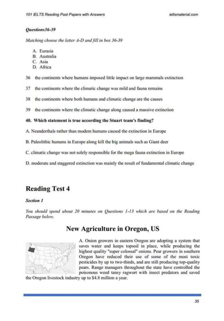 Free IELTS Past Questions PDF with Answers & Tips