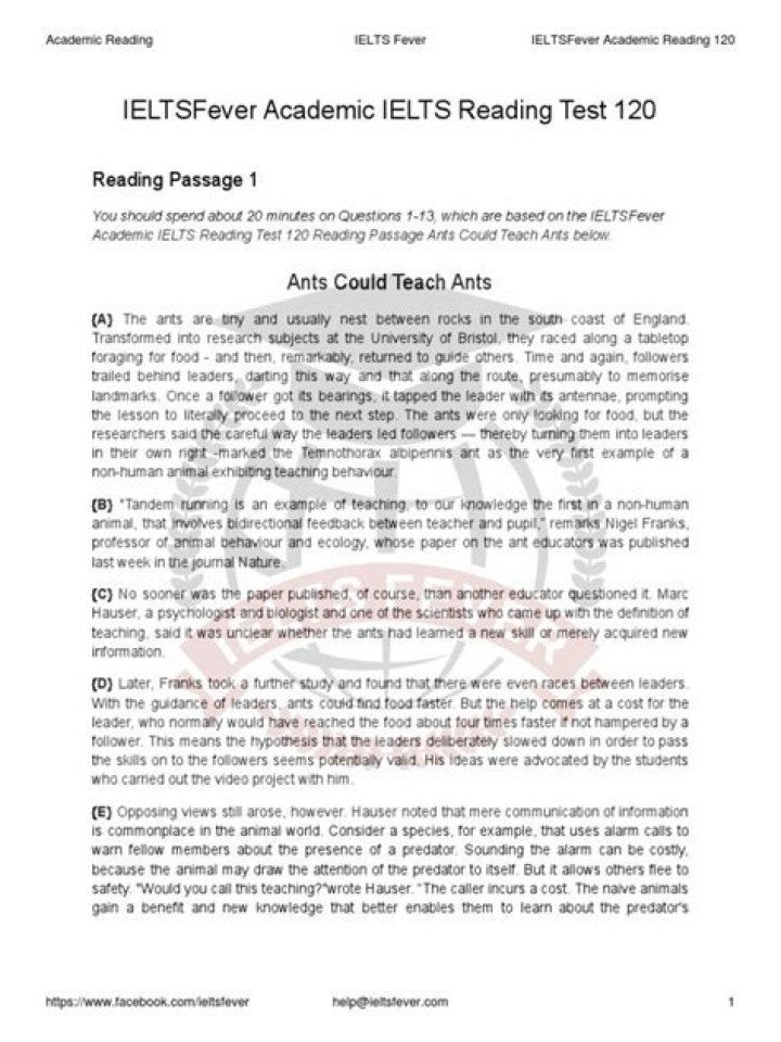 IELTS Reading Mock Test PDF – Practice & Improve Your Score