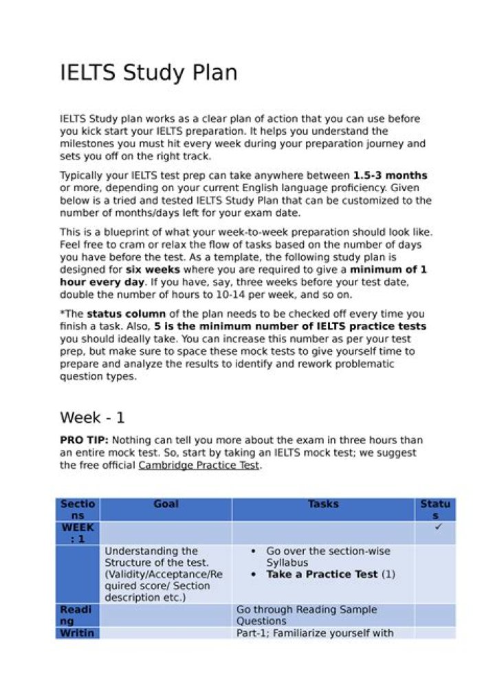 Download Your Free IELTS Study Plan PDF for Success