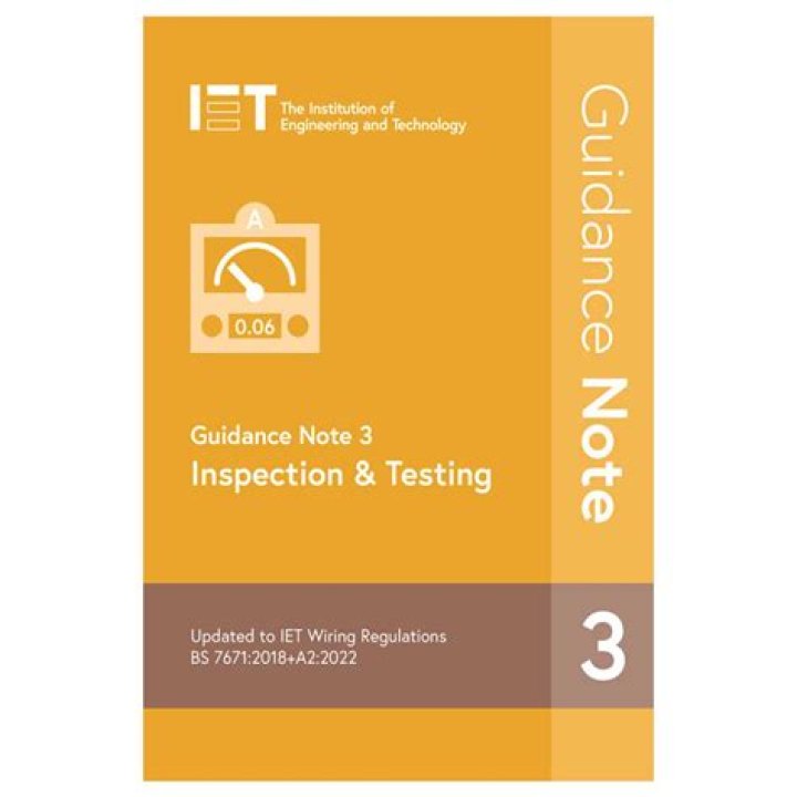 IET Guidance Note 3: Inspection and Testing Procedures 18th Edition – PDF Guide