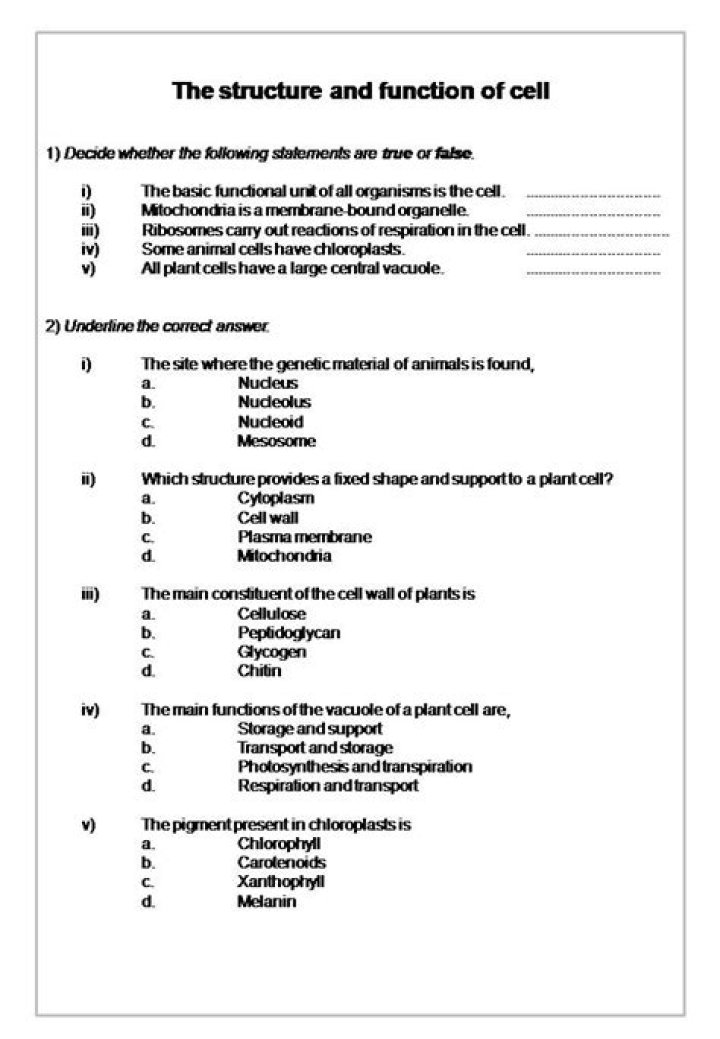 IGCSE Biology Worksheets with Answers PDF – Download Now