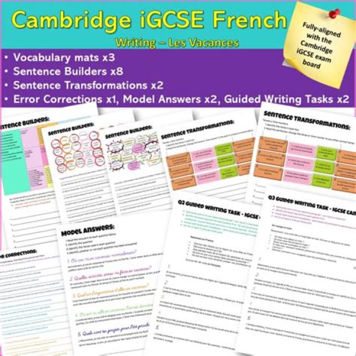 IGCSE French Writing Model Answers PDF – Perfect Practice & High Scores