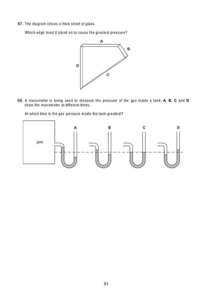 IGCSE Physics Pressure Worksheets PDF – Instant Download for Revision